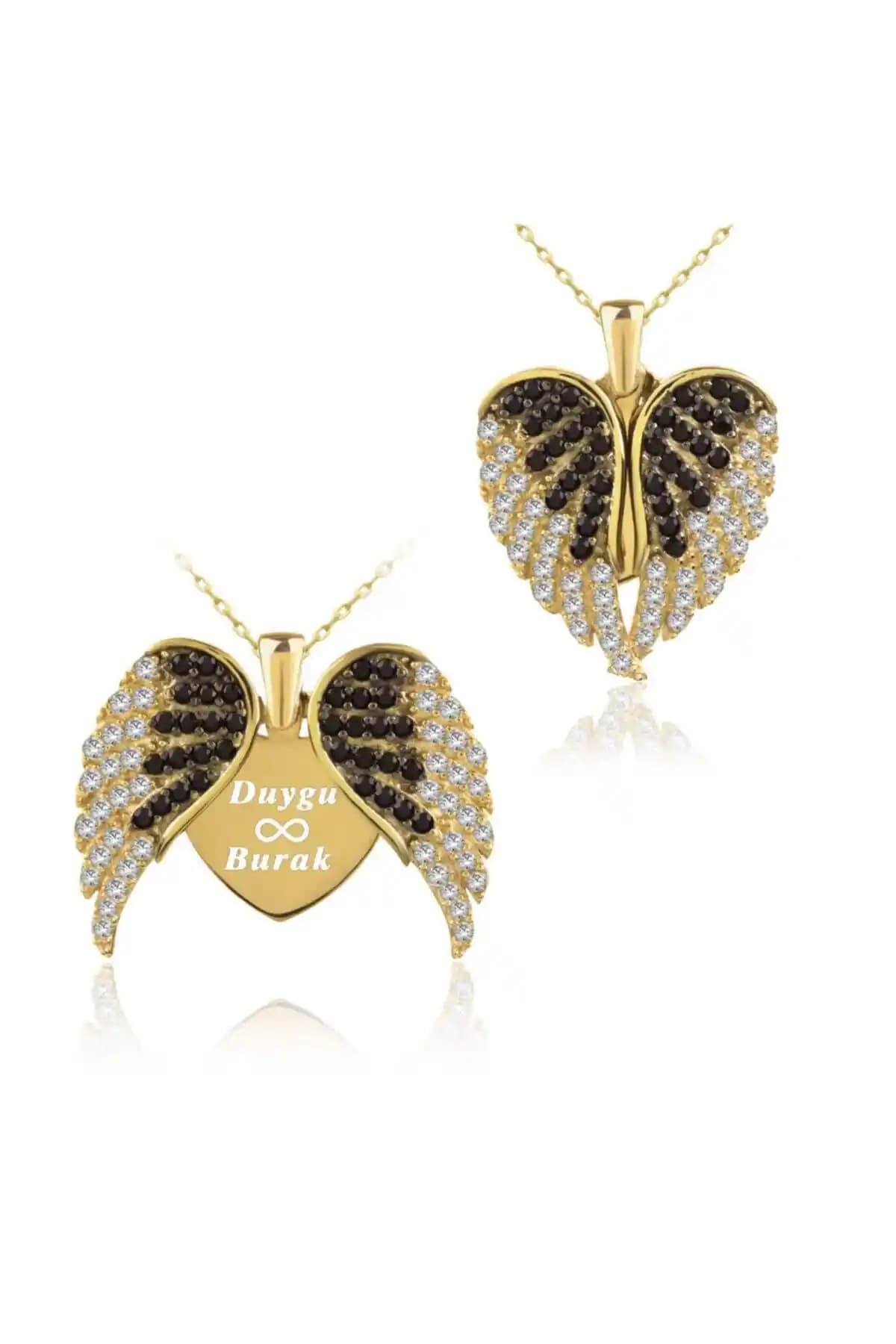 Indigo Takı'nın Aşkın Kanatları ve Nazarlı Üç Isimli Güleş Kolye Karşılaştırması