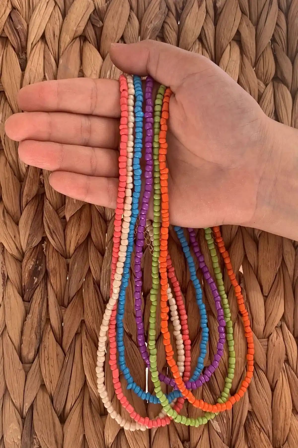 İsabella Accessories Otantik Yaz Boncuk Kolyeleri Setiyle Yaz Enerjisini Yansıtın