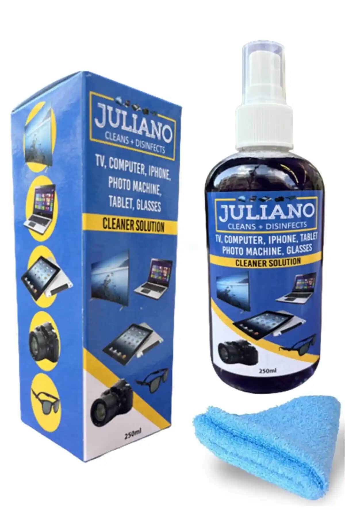 Juliano TV Ekran Temizleme Spreyi: Hassas Elektronik Cihazlar İçin Güvenli Temizlik Ürünü