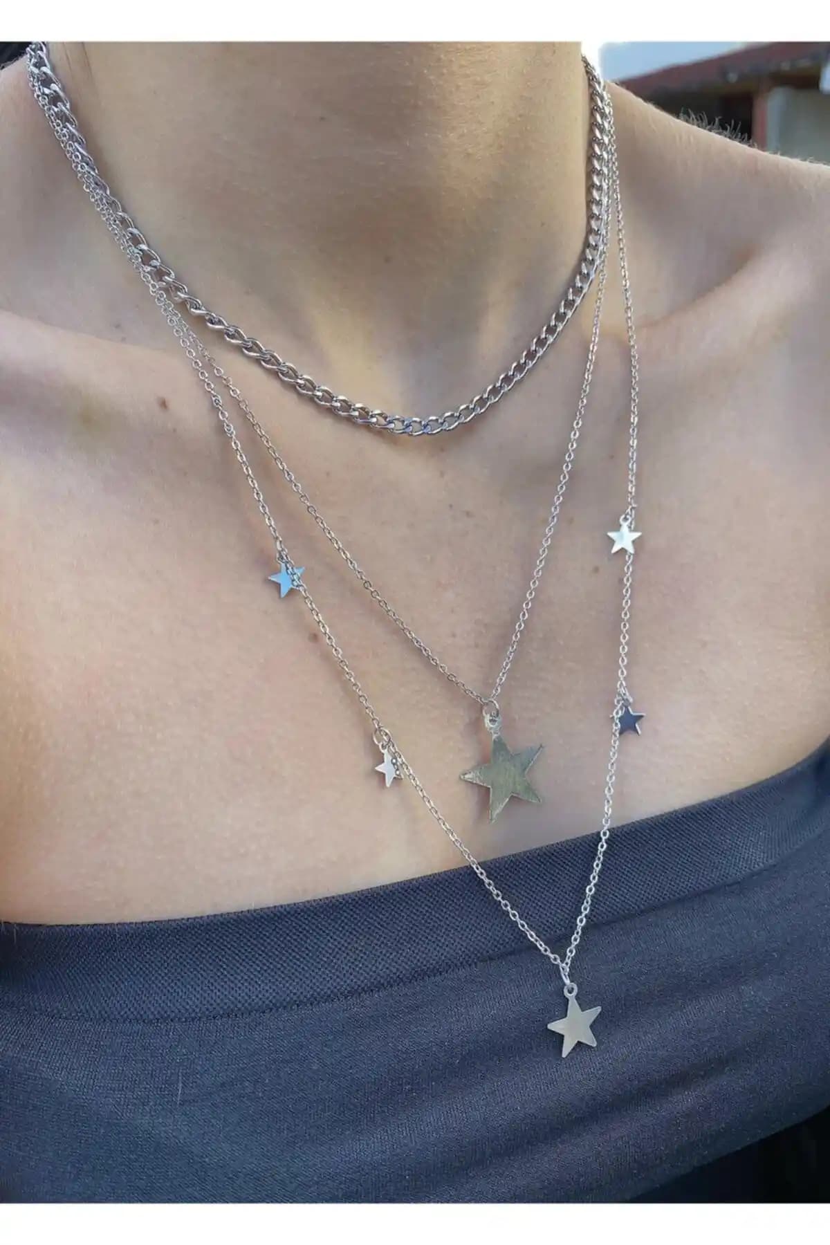 Kadın Kombin Kolye: Şık ve Dayanıklı Çok Renkli Pirinç Takı Tasarımı