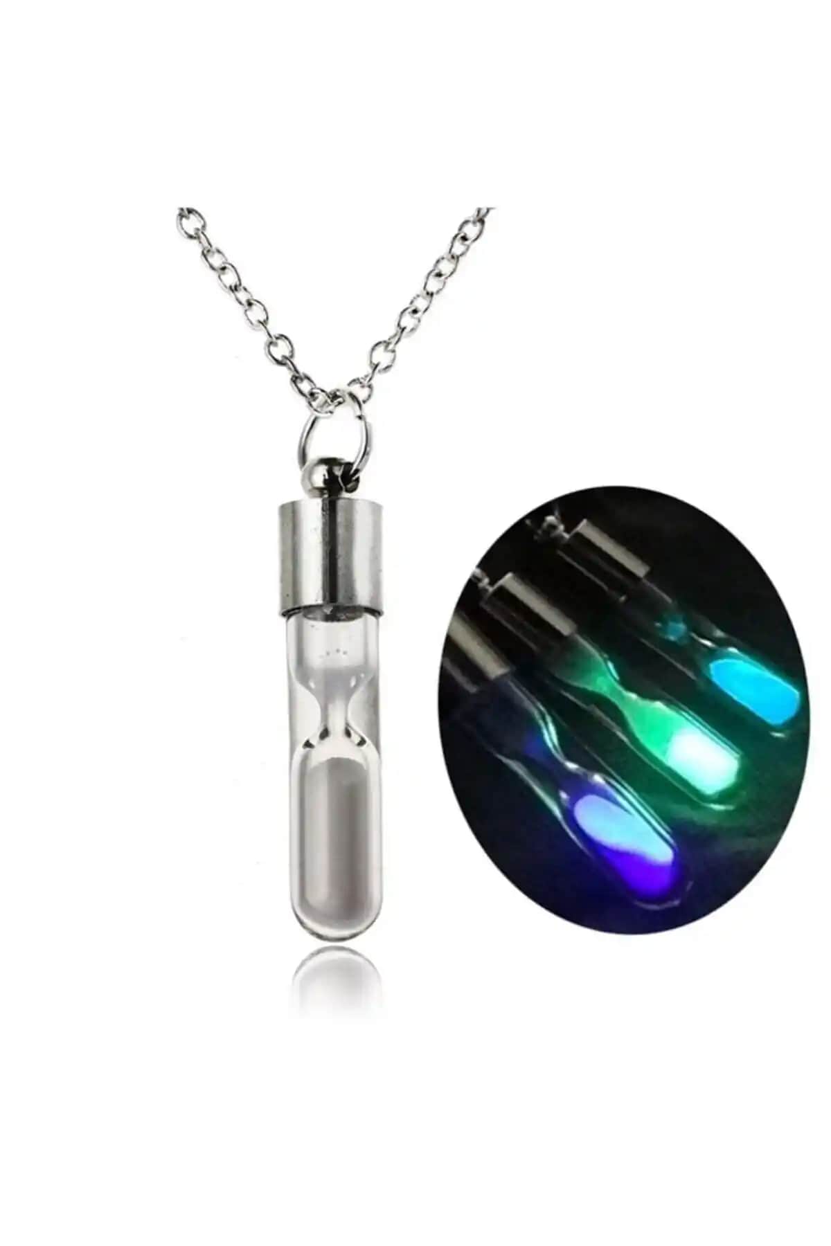 Karanlıkta Parlayan Kum Saati Kolye: Şıklık ve Gizemi Bir Arada Sunar