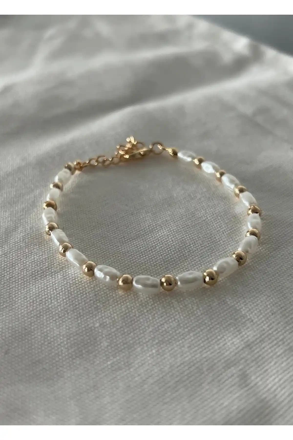 Kiligilistanbul İncili Bileklik ve Halhal Çok Yönlü Zarif Takı Tasarımı