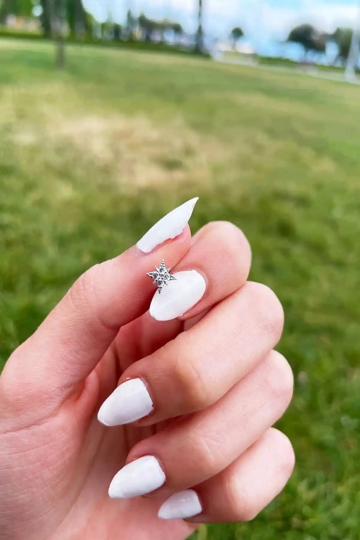 LUAR Kutup Yıldızı Figürlü Tragus ve Helix Piercing Modaya Uygun Şık Takı Seçeneği