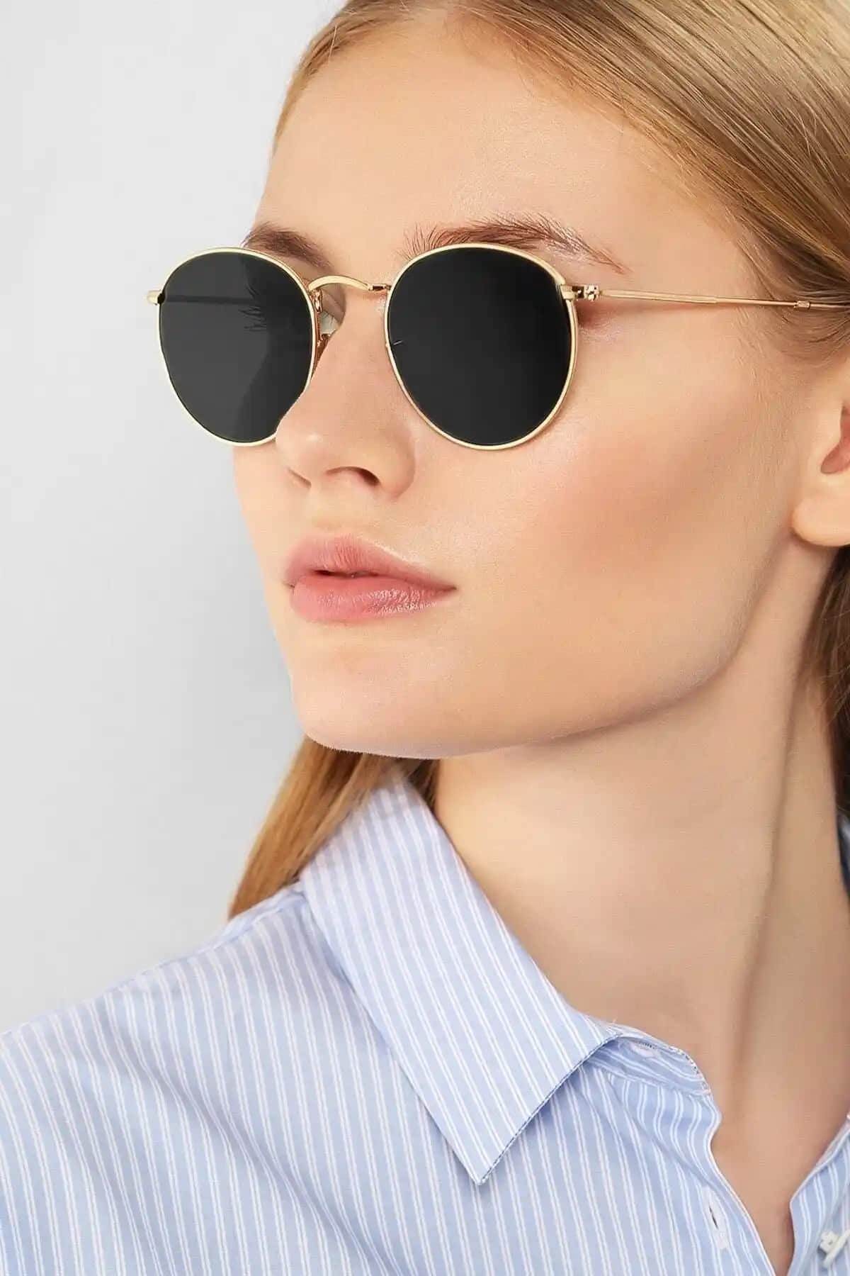 Makro Optik Unisex Altın Metal Çerçeveli Küçük Yuvarlak Güneş Gözlüğü Özellikleri ve Kullanım İpuçları