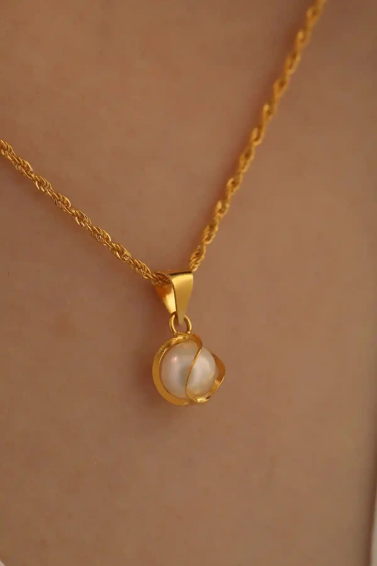 Milet Kuyumculuk 14 Ayar Altın İnci Kafesli Halat Zincir Kolye Tanıtımı ve Özellikleri