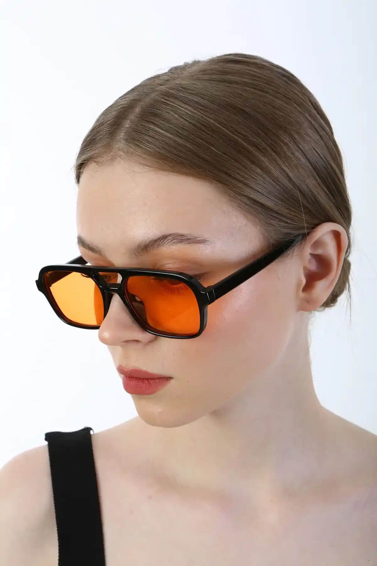 ModaLand Luce Turuncu Cam Unisex Güneş Gözlüğü Modern ve Şık Tasarım Özellikleri