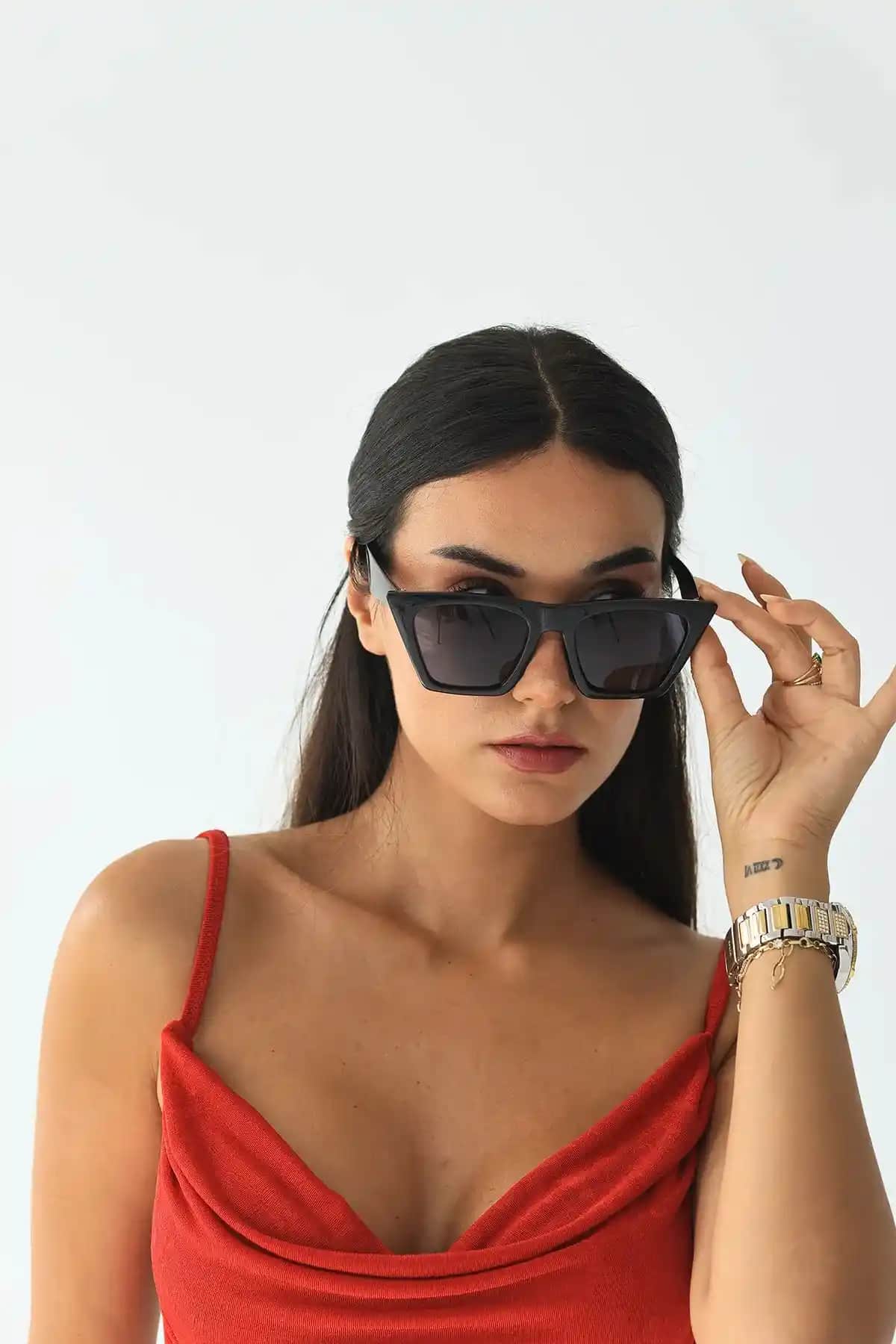 Modalucci Kadın Güneş Gözlüğü Ml 11 Cat Eye Şık ve Hafif Tasarımıyla Günlük Kullanıma Uygun