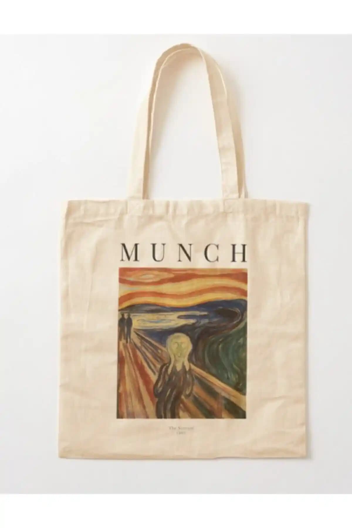 Much koleksiyonundan organik malzemelerle tasarlanmış şık ve sürdürülebilir ham bez omuz çantası