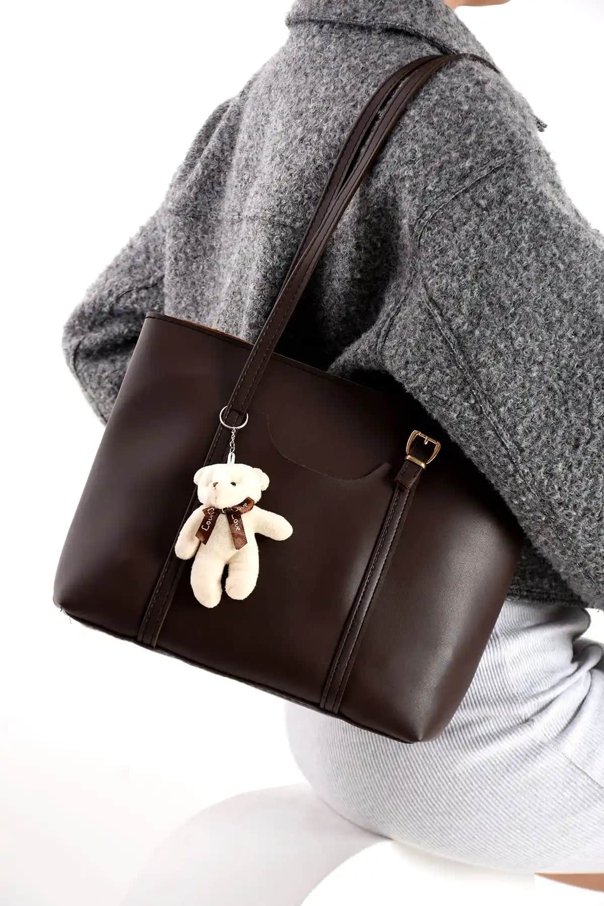 NWR BAGS Kahverengi Kadın Omuz ve Kol Çantası | Şık ve Fonksiyonel Tasarım