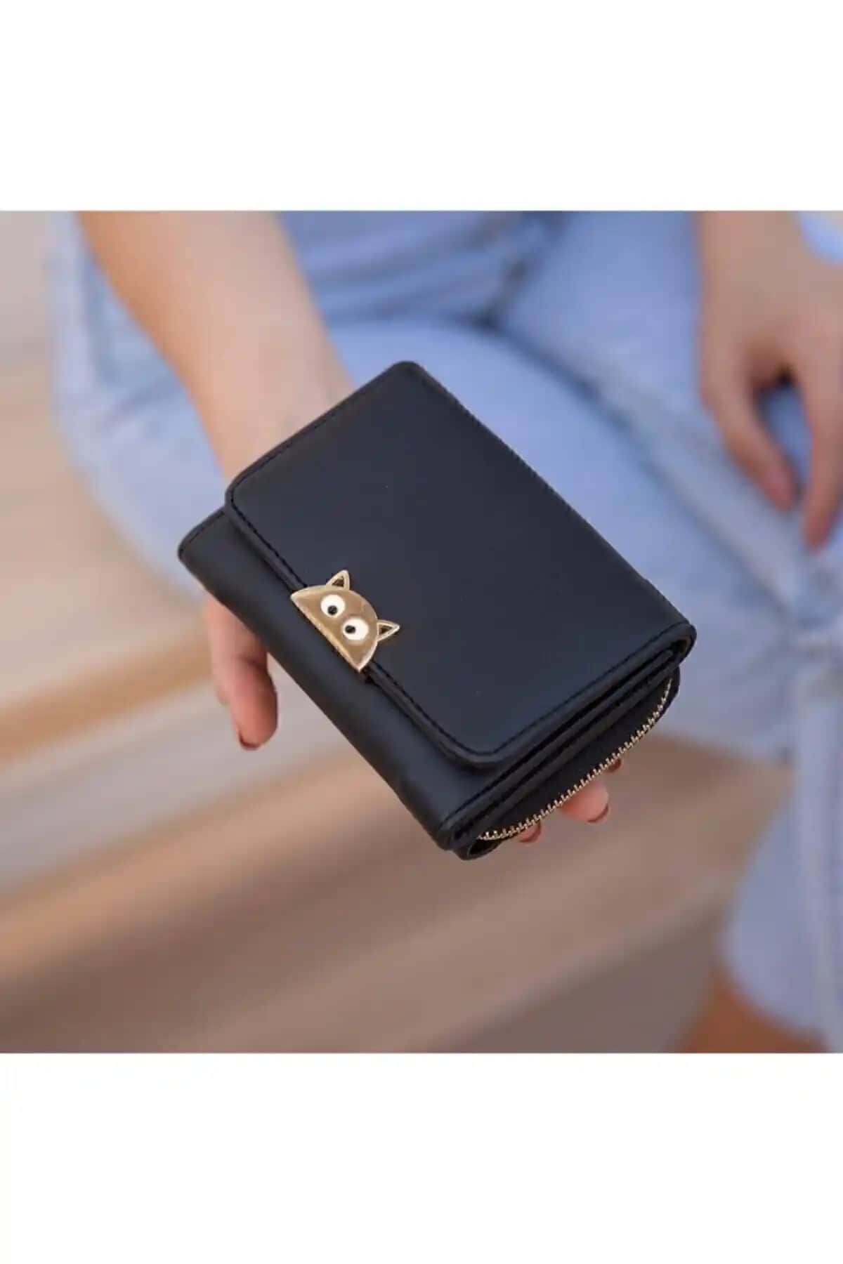 OLLBAGS Kadın Siyah Cüzdanı Şıklık ve İşlevselliği Bir Arada Sunar