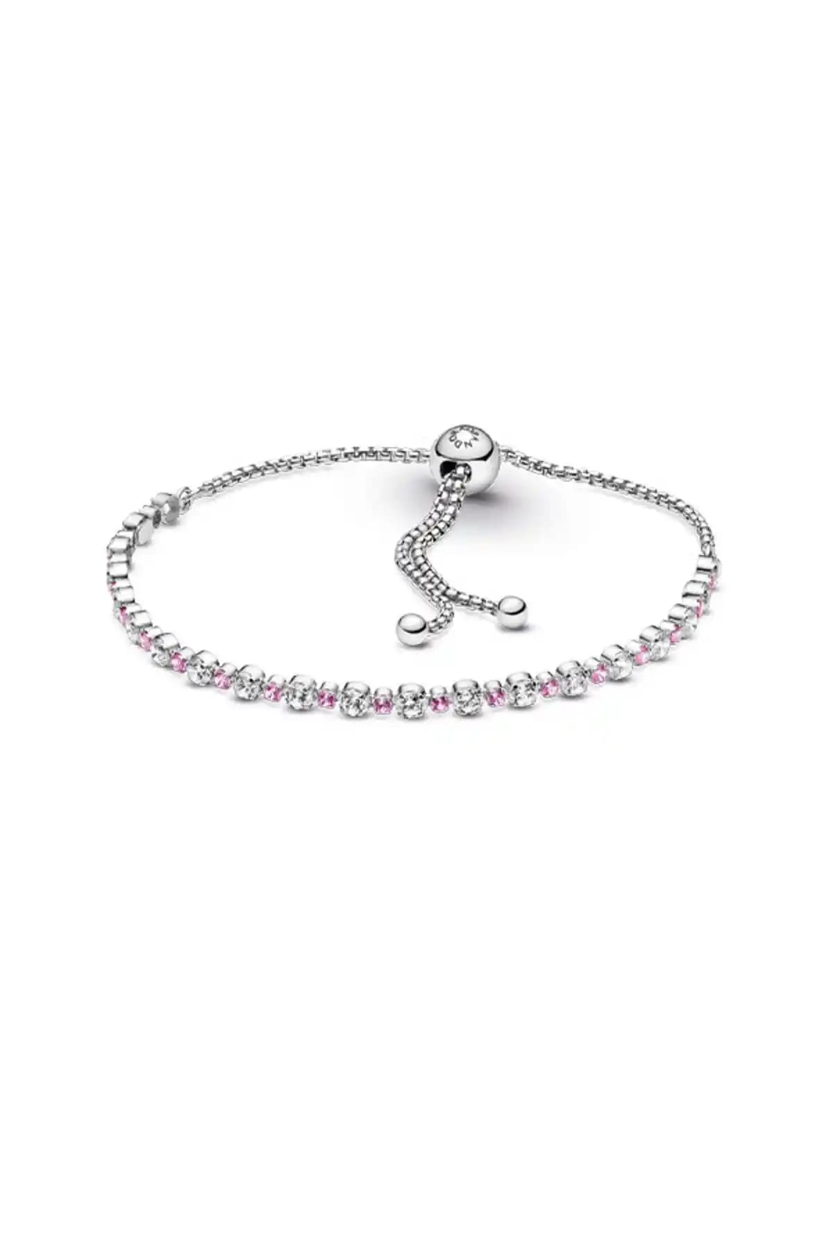 Pandora Işıltılı Zarafet Pembe ve Beyaz Bilezik: Şıklık ve Zarafetin En Güzel Buluşması