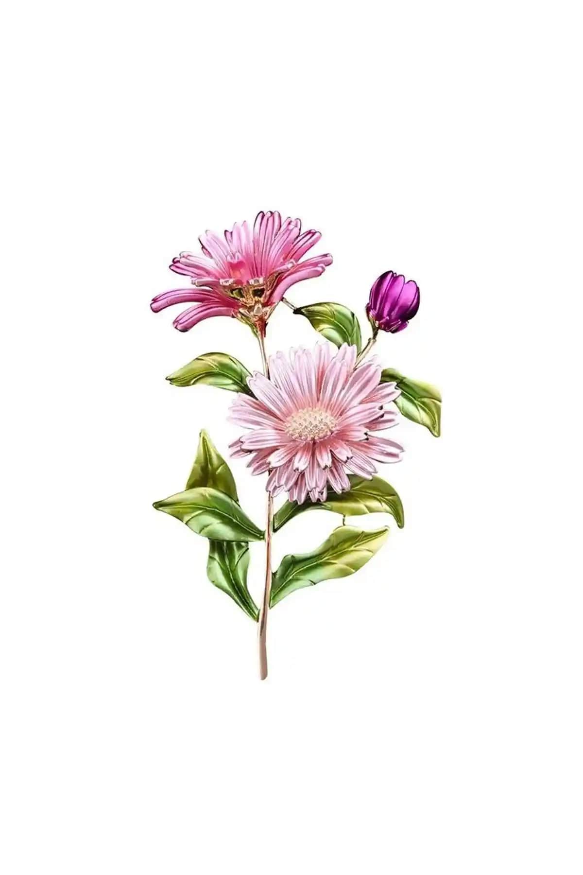 Pelin Aksesuar Pembe Çiçek Broş: Renkli ve Şık Tasarımıyla Tarzınıza Canlılık Katın