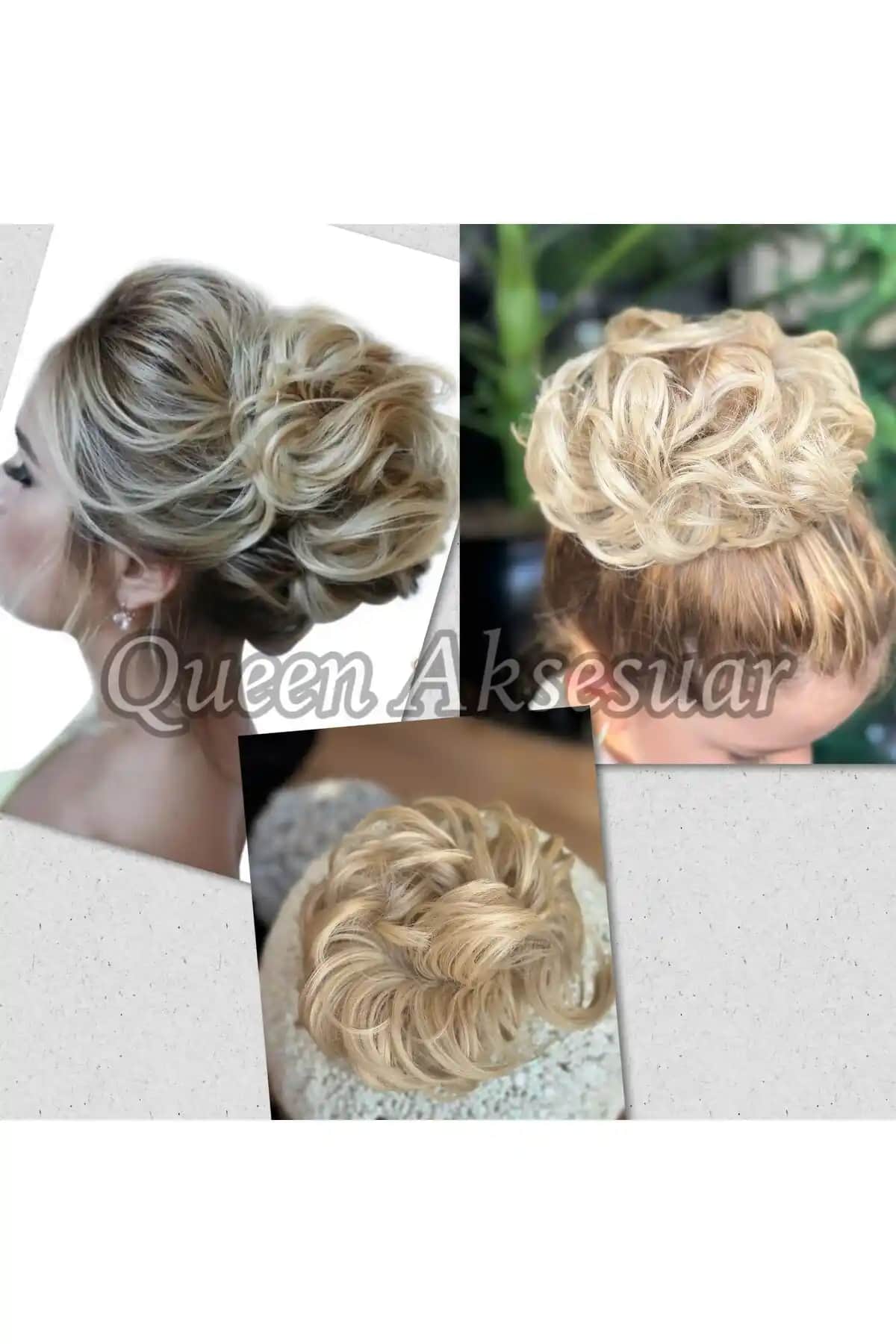 Queen Aksesuar İthal Lüks Fiber Lastikli Postiş Peruk: Doğal Görünüm ve Kullanım Kolaylığı