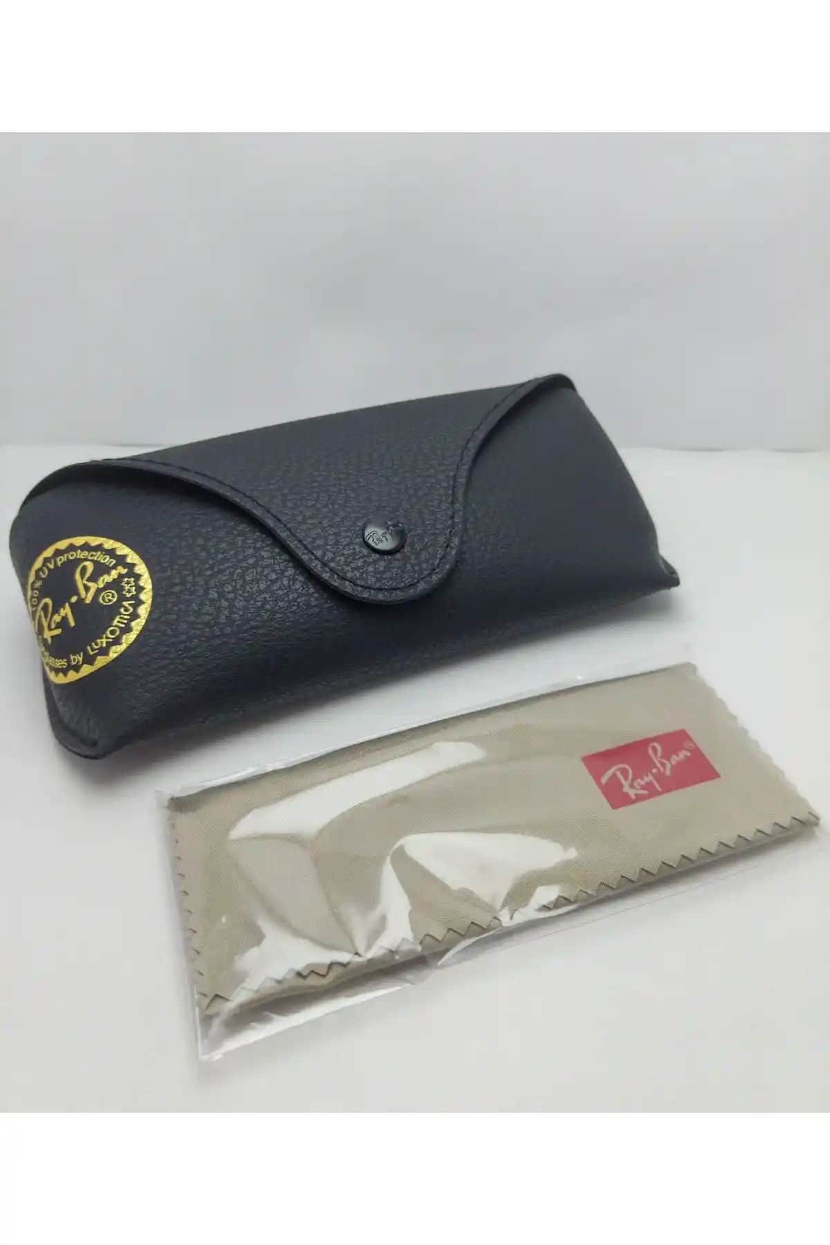 Ray-Ban Güneş Gözlüğü Kılıfı Siyah Dokuma Kumaş ile Şık ve Koruyucu Tasarım