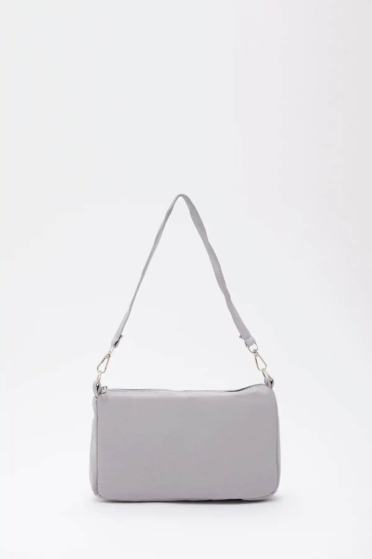 Shaka Gri U16 Günlük Spor Kanvas Kadın El ve Omuz Çantası