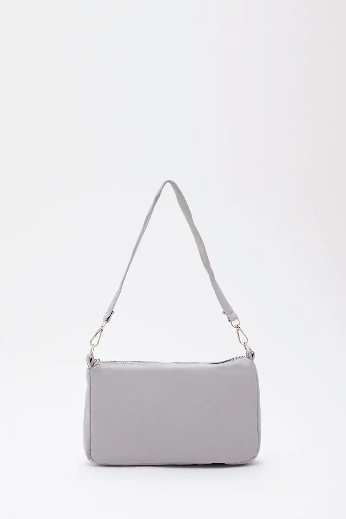 Shaka Gri U16 Günlük Spor Kanvas Kadın El ve Omuz Çantası