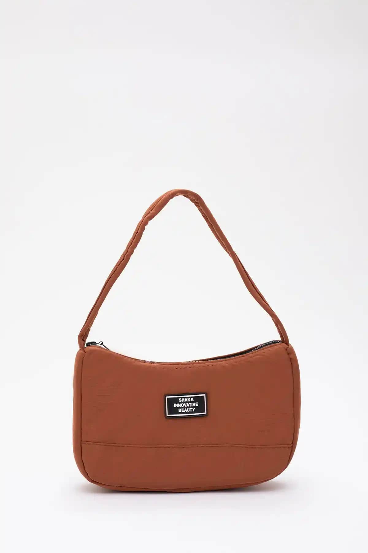 Shaka Kiremit U11 Tek Fermuar Bölmeli Günlük Spor Çantası Şık ve Dayanıklı Tasarım