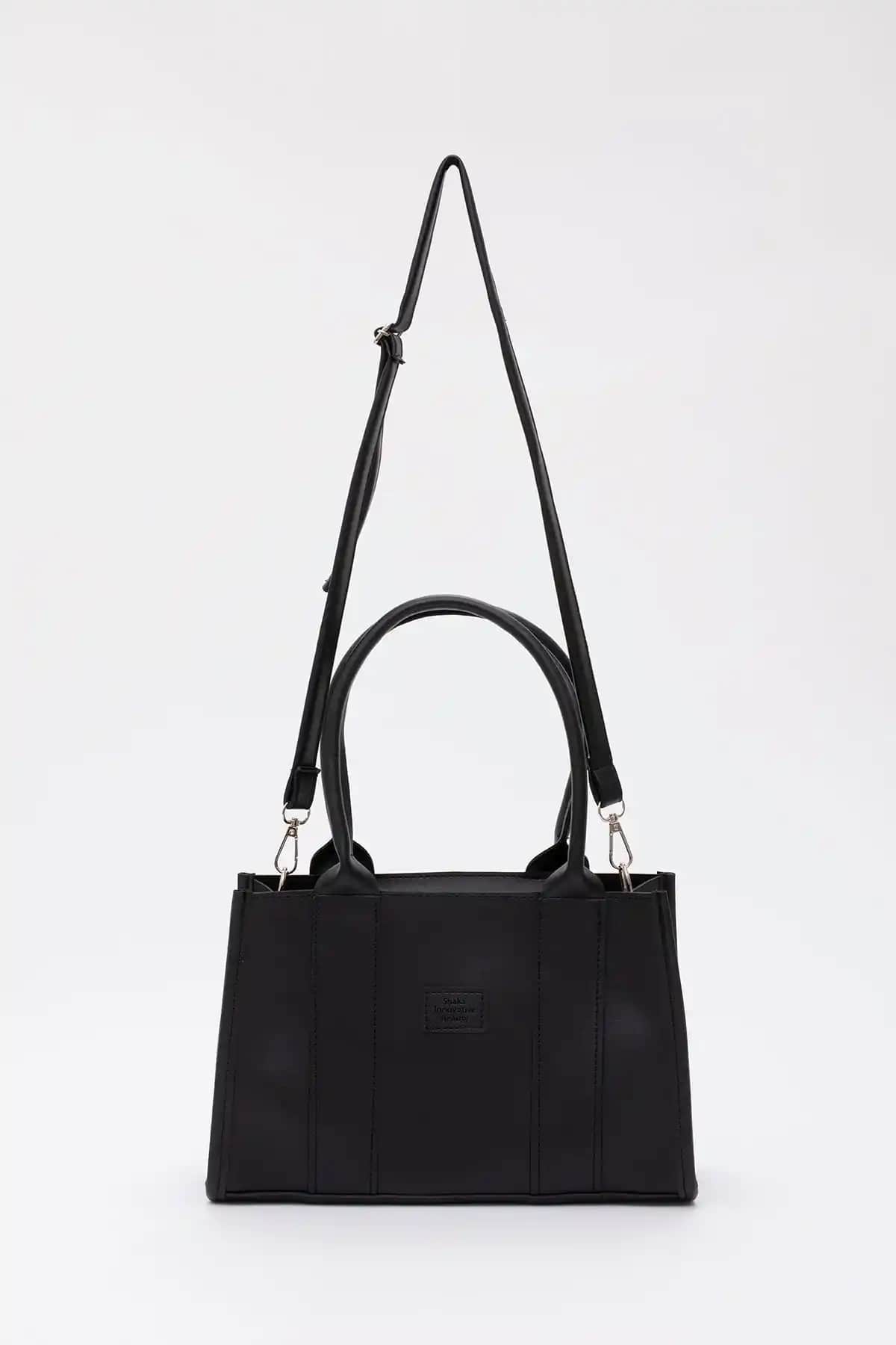Shaka Siyah Shk83 Suni Deri Çanta Günlük ve Şık Kullanım İçin Tasarlanmış Model