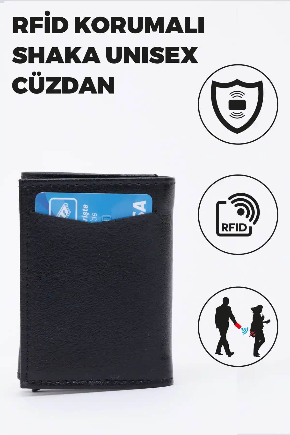 Shaka Siyah Suni Deri Çok Bölmeli Otomatik Kızaklı Cüzdan Özellikleri ve Kullanım Avantajları