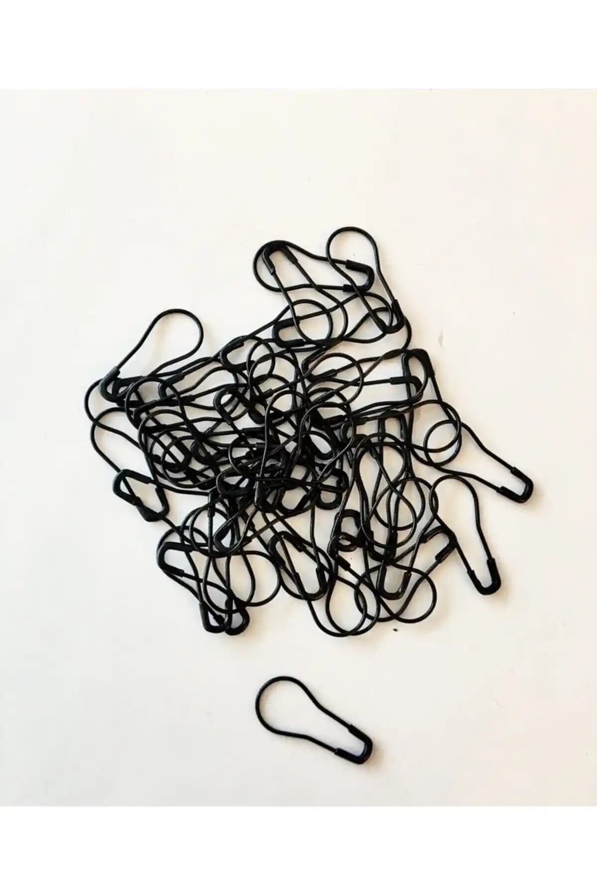 Siyah Renk Çengelli Iğne Ampul Tip Etiket Iğnesi - Çok Amaçlı ve Dayanıklı Ürün