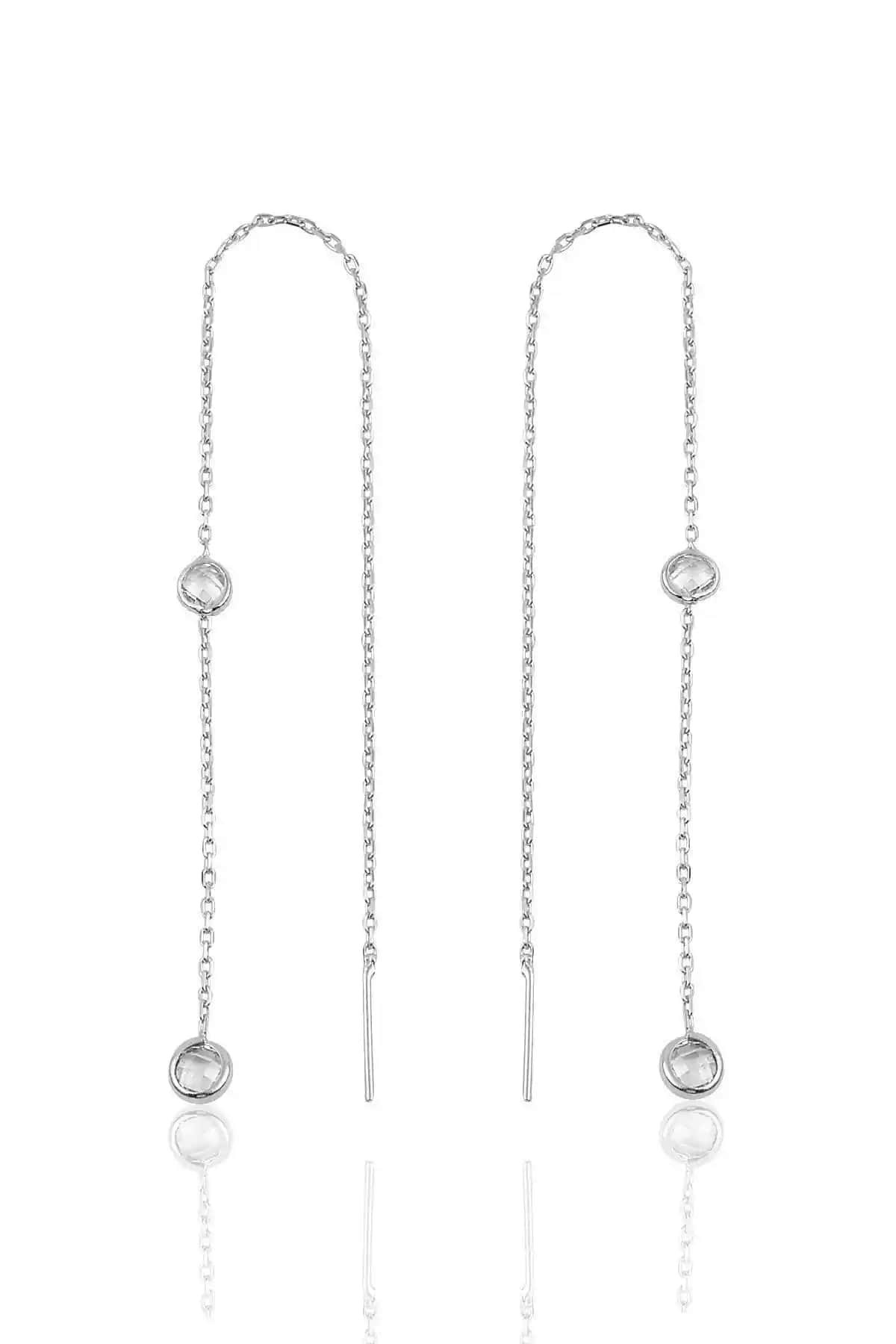 Söğütlü Silver Gü<müş> 2 Taşlı Zincirli ve Rodyumlu Toplu Küpe Karşılaştırması