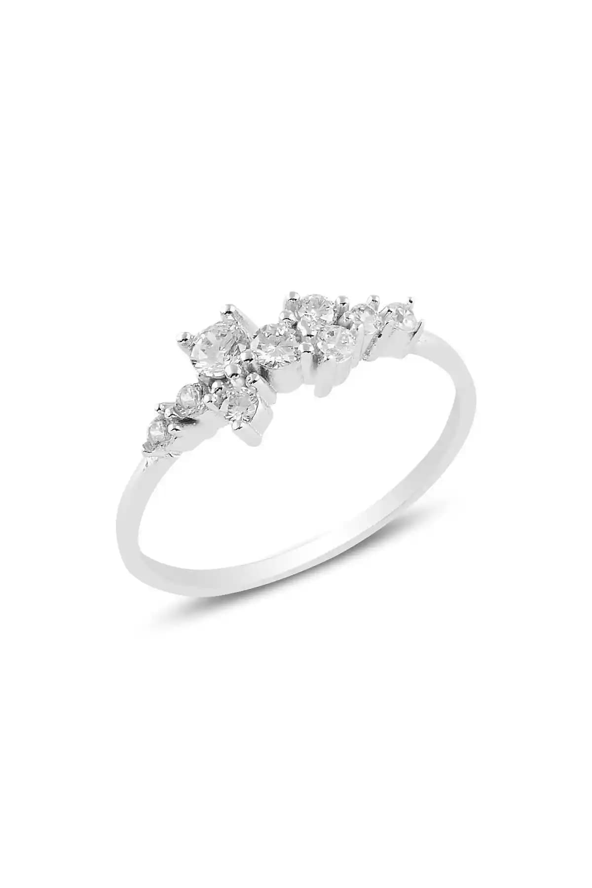 Söğütlü Silver Güldüğüş Rodyumlu Safir Taşlı Kadın Yüzükleri Şıklık ve Dayanıklılık İçin Ideal