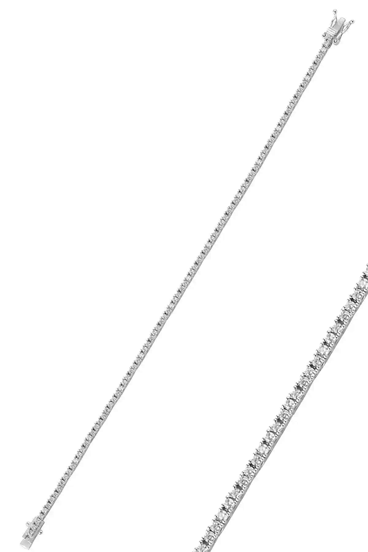 Söğütlü Silver Gümüş Bileklik: Modern ve Zarif Tasarım, Parlak Zirkon Detaylar