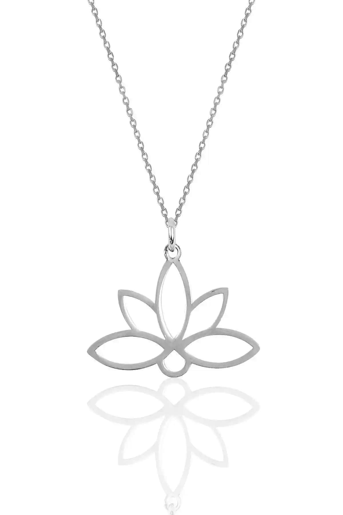 Söğütlü Silver Lotus Çiçeği Kolye: Zarif ve Dayanıklı Takı Seçeneği