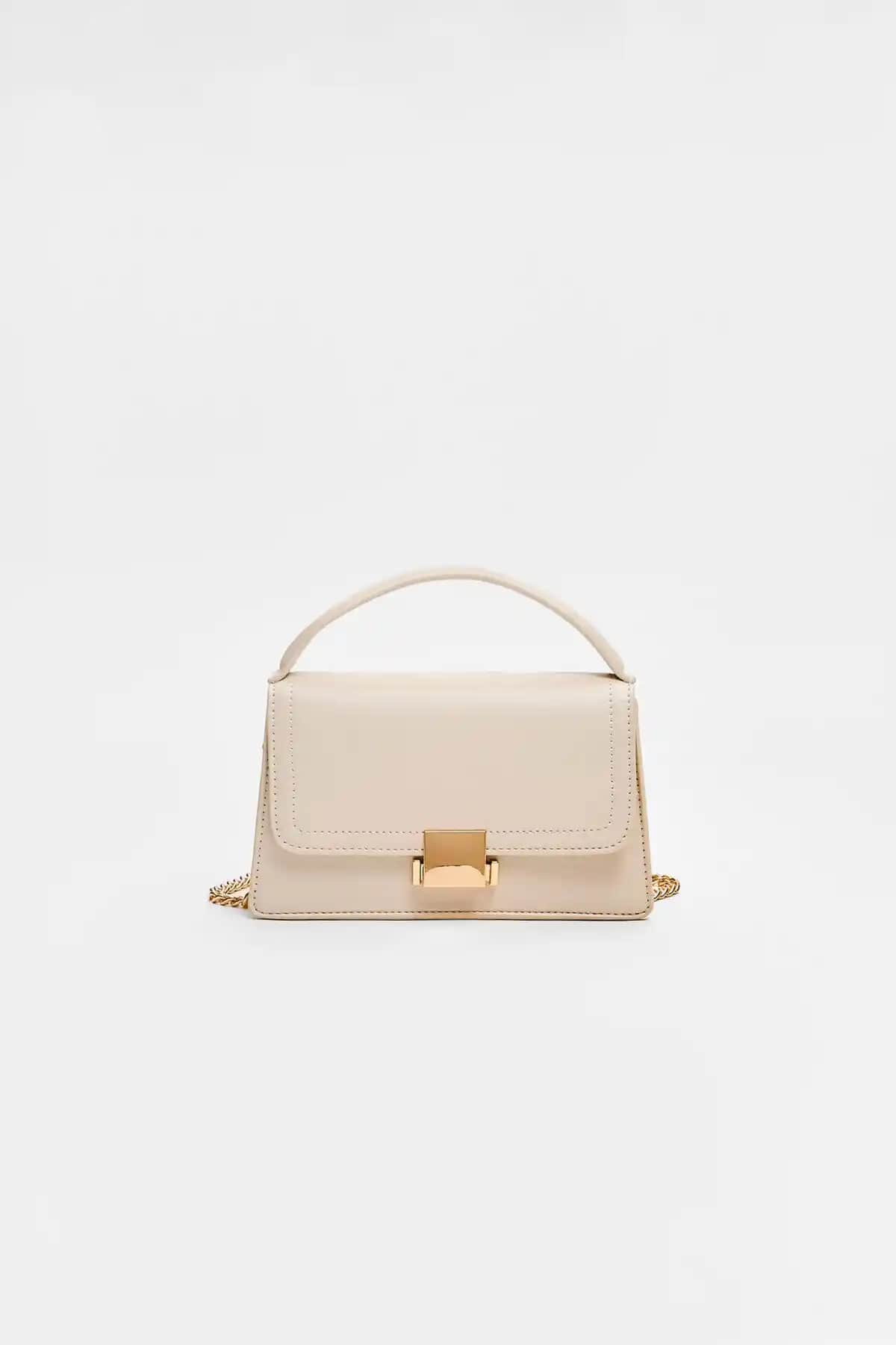 Stradivarius Çift Tutma Saplı Çapraz Askılı Çanta Günlük ve Şık Kullanım İçin