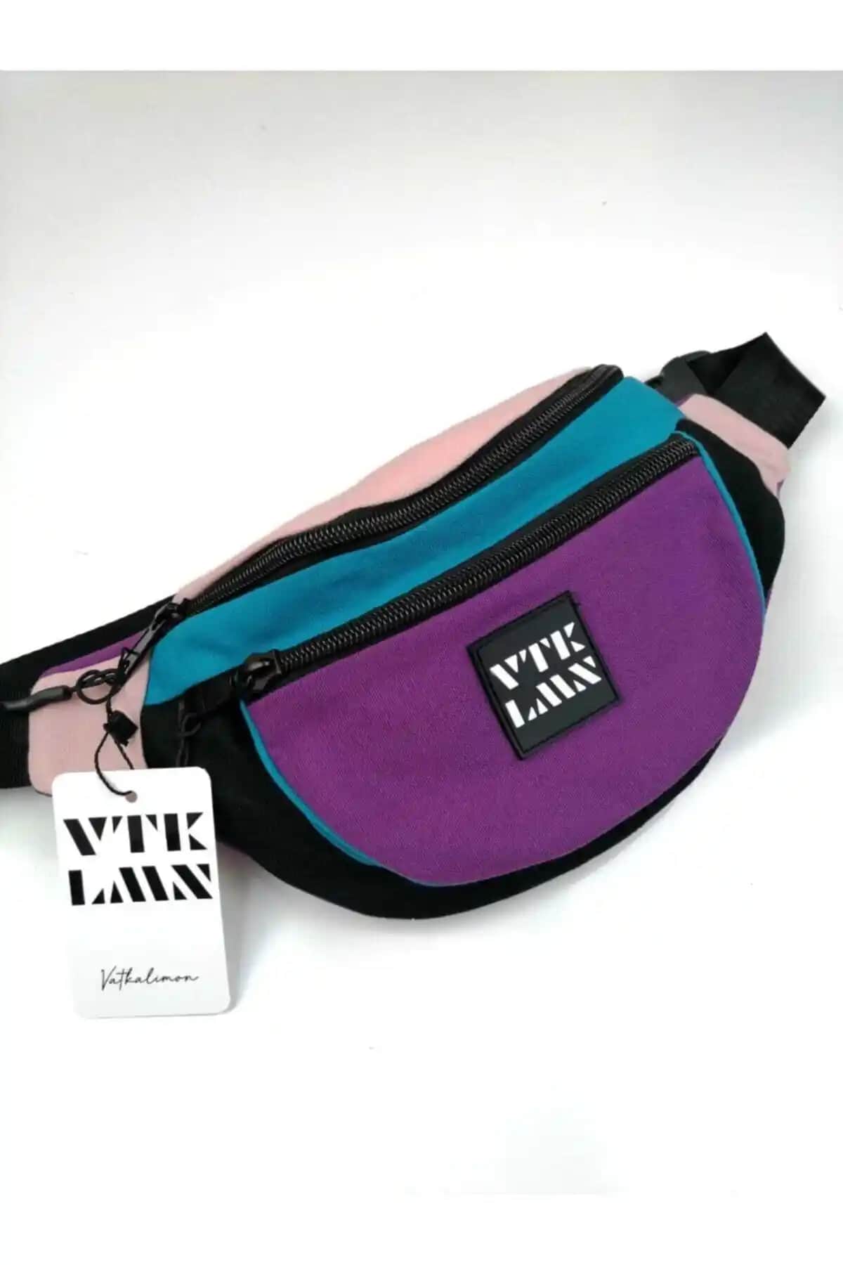 Vatkalimon Renkli Unisex Omuz ve Bel Çantası Günlük Kullanım için Uygun