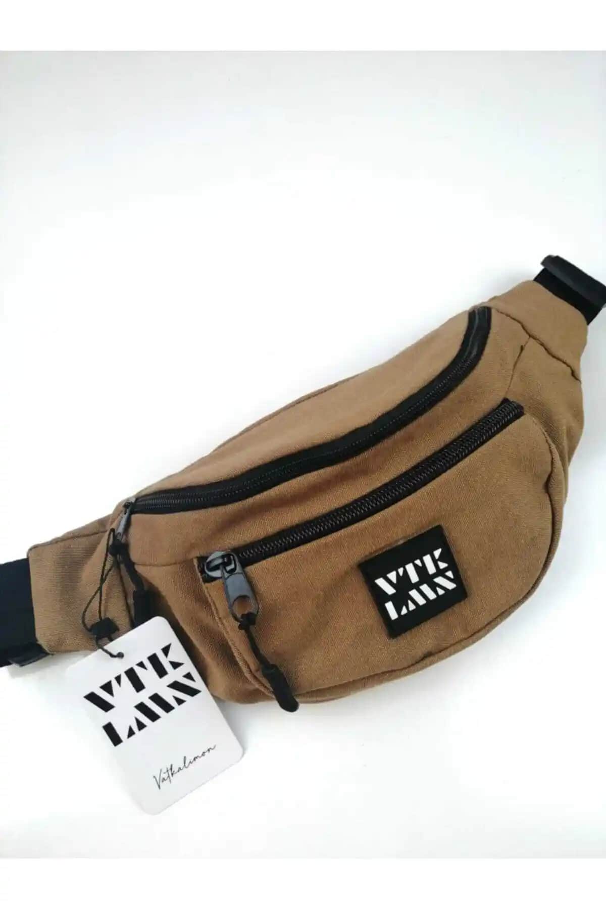 Vatkalimon Unisex Kahverengi Omuz ve Bel Çantası Günlük Kullanım İçin Şık ve Dayanıklı