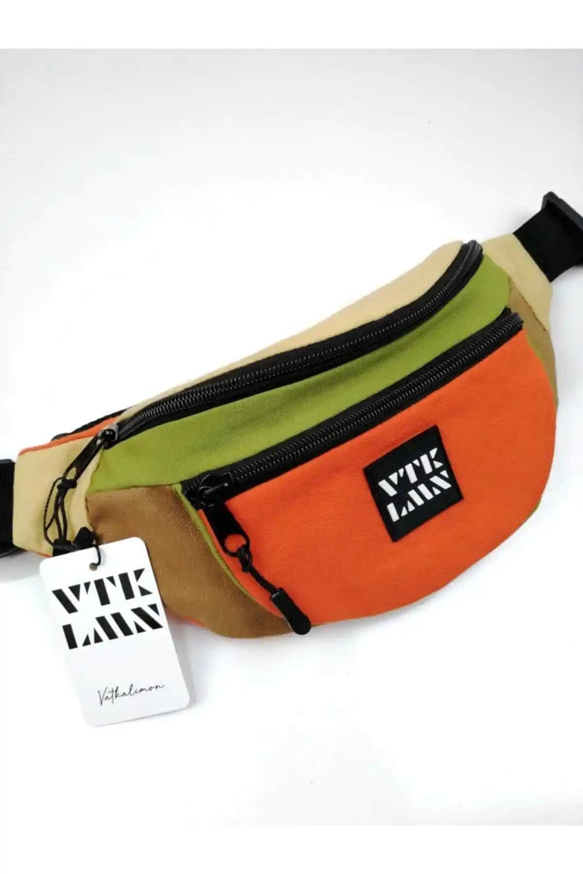 Vatkalimon Unisex Renkli Omuz ve Bel Çantası Günlük Kullanım İçin Şık ve Dayanıklı