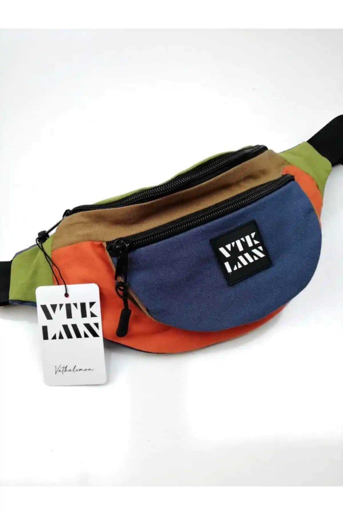 Vatkalimon Unisex Renkli Omuz ve Bel Çantası Günlük Kullanım İçin Şık ve Pratik Seçenek
