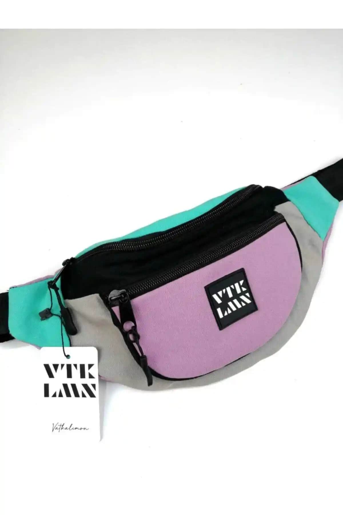 Vatkalimon Unisex Renkli Omuz ve Bel Çantası Günlük Kullanım İçin Uygun Tasarım