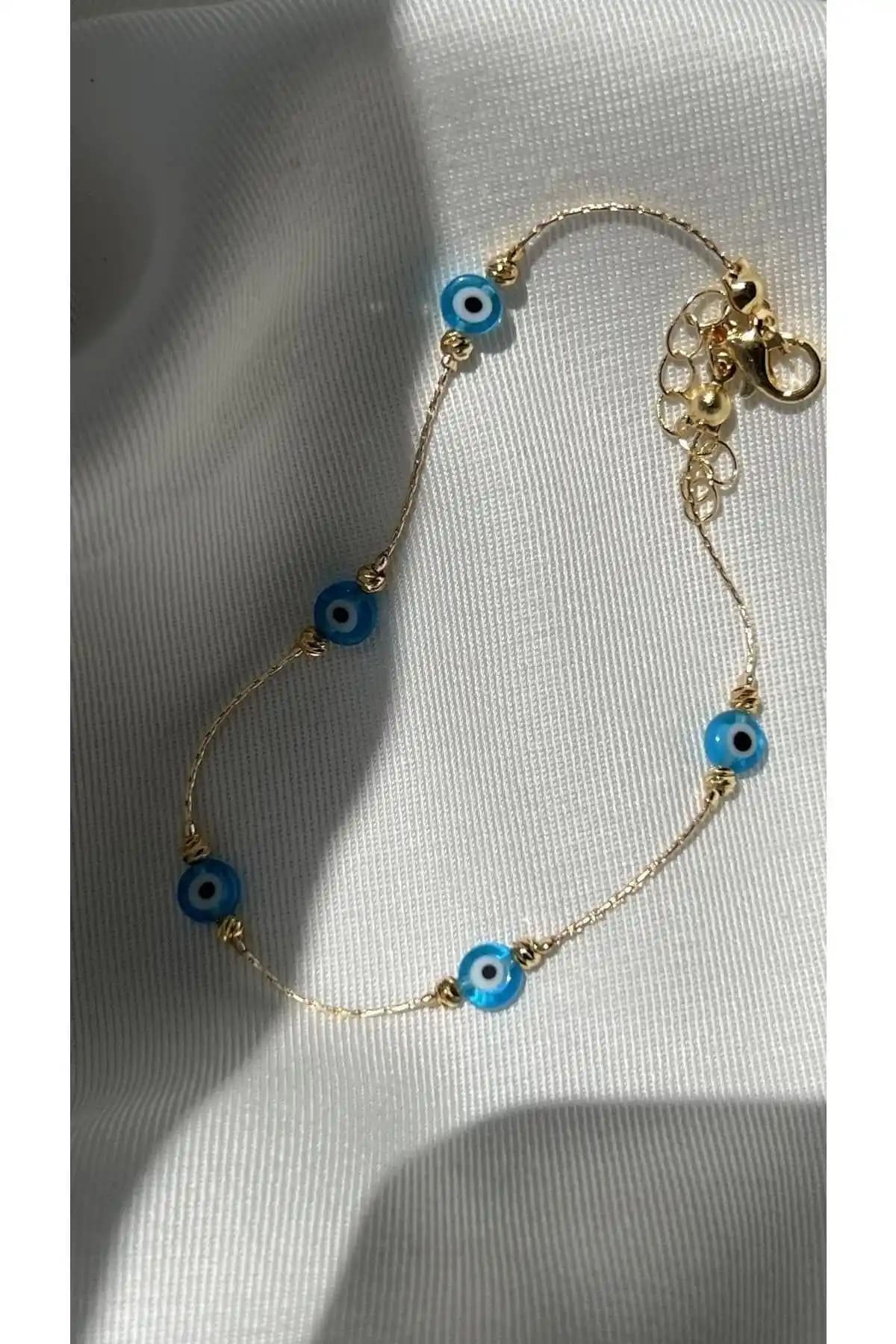 Vi Store Nazar Boncuklu Çelik Halhal: Dayanıklı ve Şık Geleneksel Takı Seçeneği