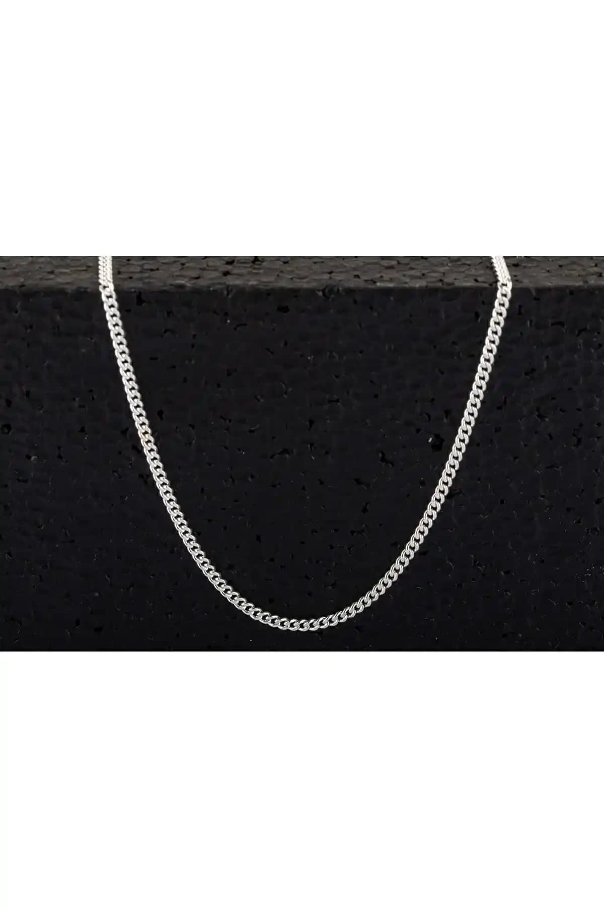 Viewmoon 925 Ayar Gümüş Unisex İnce Gurmet Zincir Kolye Marka Tanıtımı