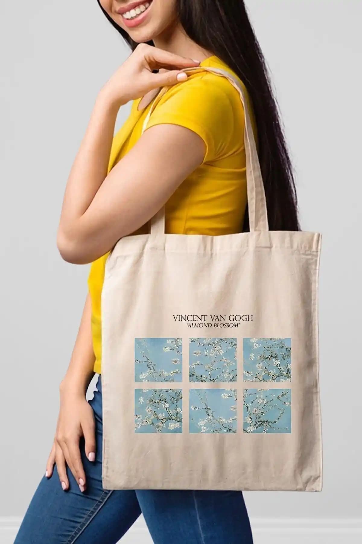 Vincent Van Gogh’un Almond Blossom Tablosundan İlham Alan Sürdürülebilir Bez Çanta