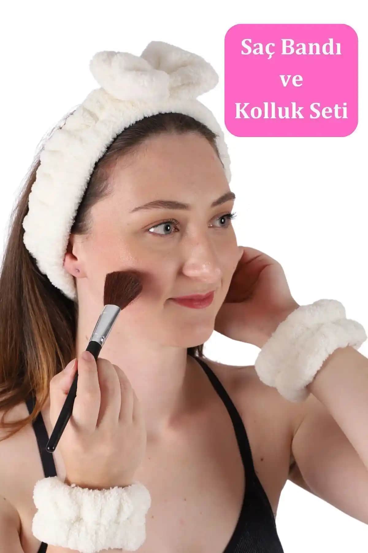 Vosvera Soft Saç Bandı ve Bileklik Makyaj Uygulama Seti Günlük Kullanım İçin Konfor ve İşlevsellik