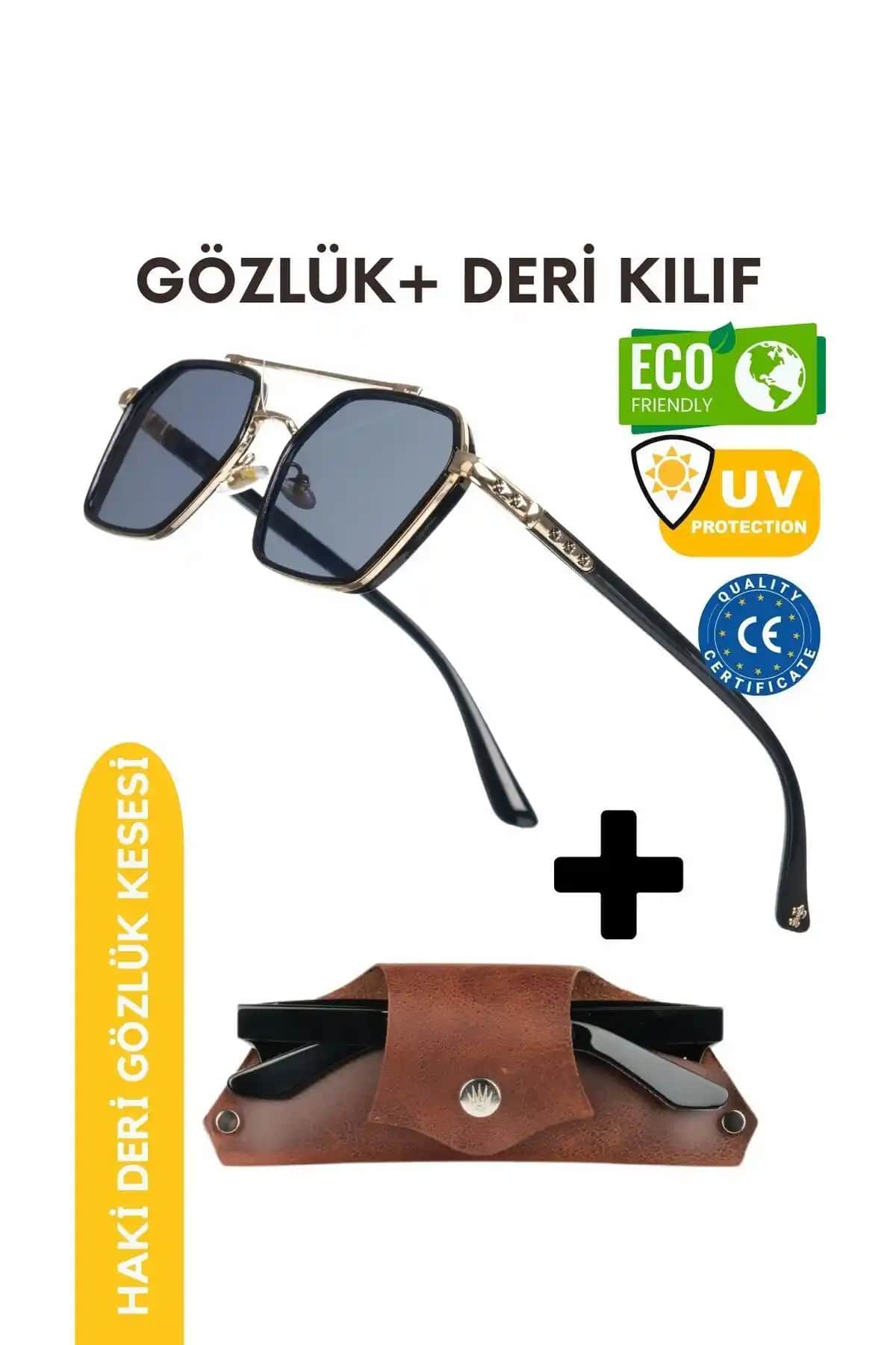 WATCHOFROYAL Royal Eyewear Re0039 Altın Siyah Güneş Gözlüğü Şıklık ve Konforun Buluşması