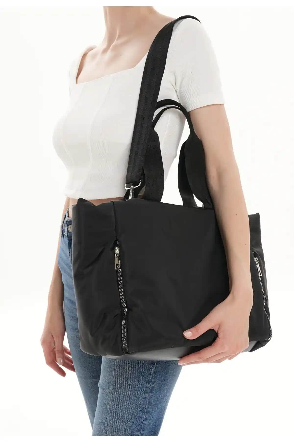 WITH-W Kadın Paraşüt Kumaş Çantası Ella ve Tedi Karşılaştırması Günlük Kullanım İçin Uygun