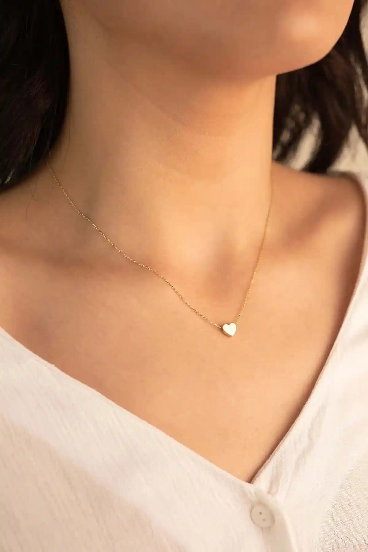 X-Lady Accessories Taşsız Kalp Kolye Karşılaştırması Altın ve Gümüş Renk Seçenekleri