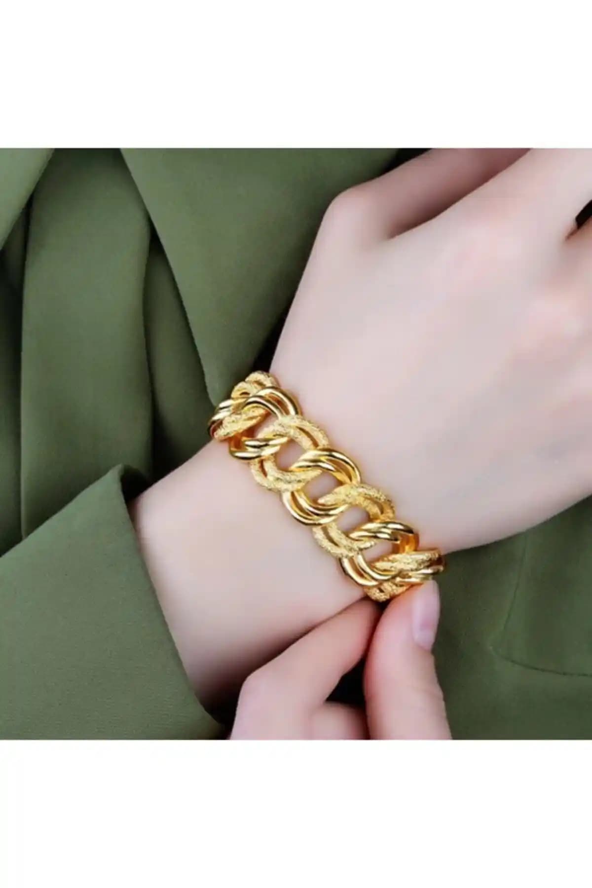 Yılz Gold Kalın Samanyolu Altın Kaplama Bileklik: Zarif ve Dayanıklı Takı Seçeneği