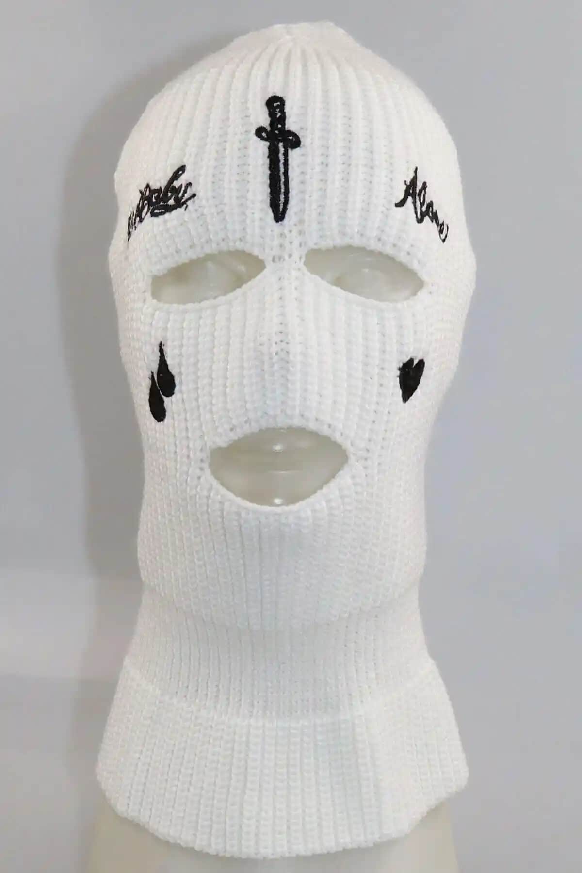 Zirve Beyaz Kılıç Nakışlı 3 Gözlü Unisex Kar Maskesi Detaylı İnceleme ve Kullanıcı Yorumları