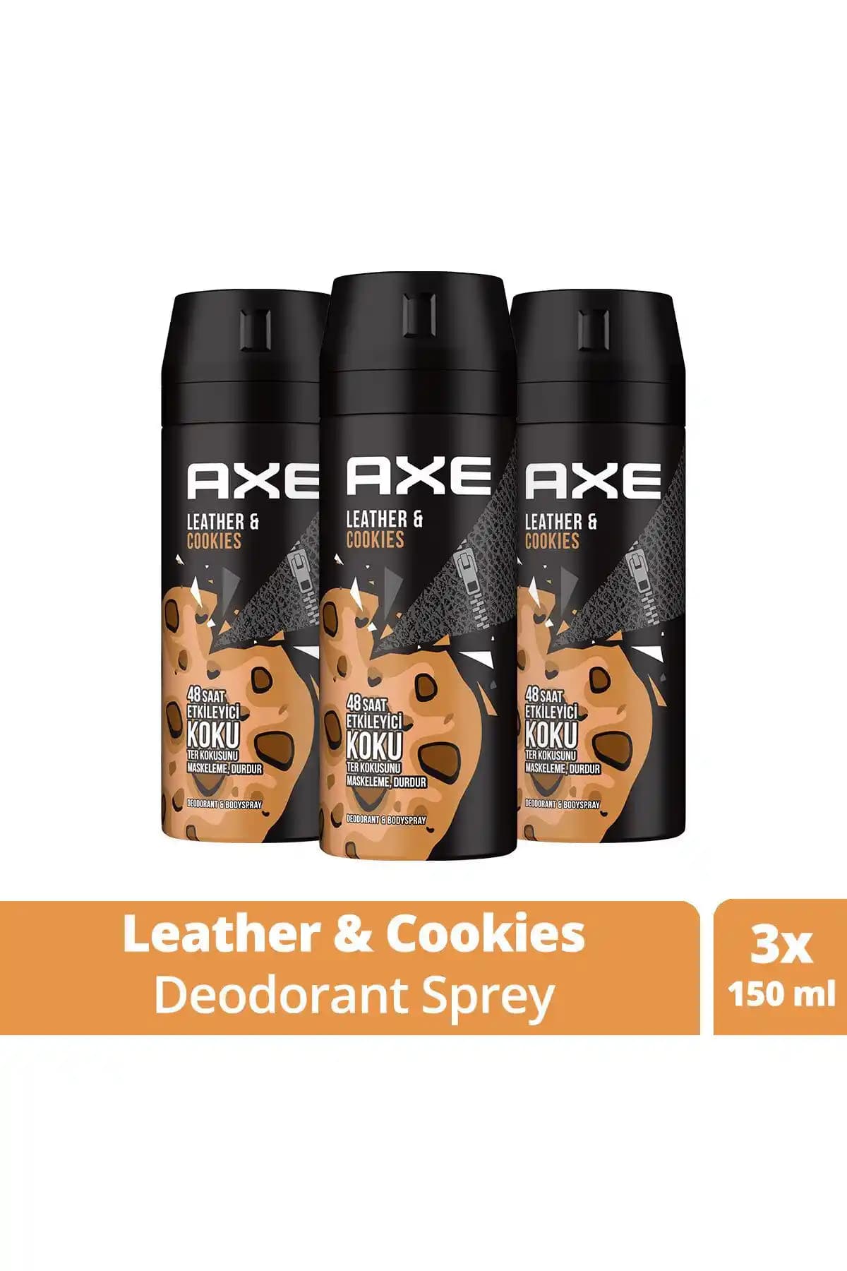 Axe Erkek Sprey Deodorant Leather & Cookies: Kalıcılığın ve Ferahlığın İkilisi