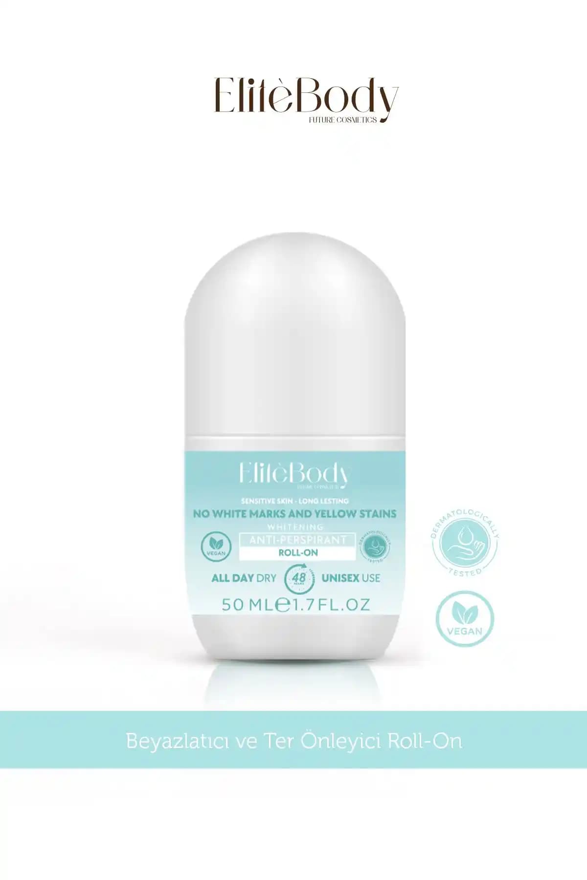 EliteBody Beyazlatıcı ve Ter Önleyici Roll-On ile Terlemeyi Kontrol Edin