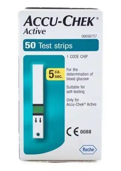 Accu-Chek Active Şerit 50 Adet: Güvenilir ve Pratik Kan Şekeri Ölçüm Çözümü