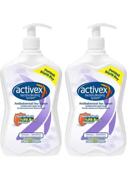 Activex Hassas Antibakteriyel Sıvı Sabun 2x700ml ile Güvenli ve Etkili Temizlik