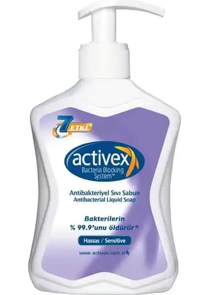 Activex Hassas Antibakteriyel Sıvı Sabun 300 ml - Güçlü ve Nazik Temizlik Çözümü