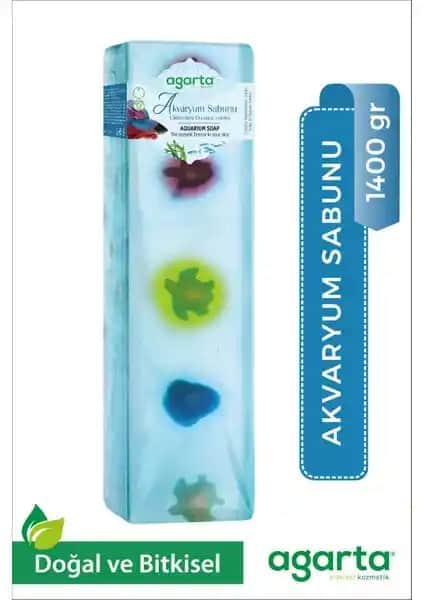 Agarta Doğal 1400 Gr El Yapımı Akvaryum Sabunu Cilt ve Çevre Dostu Temizlik Ürünü