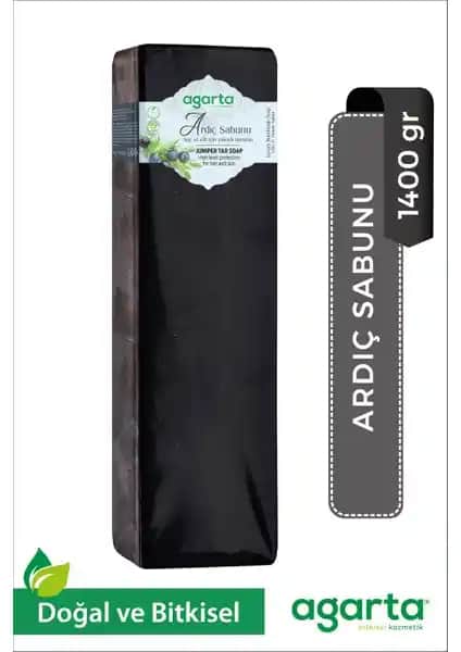 Agarta Doğal El Yapımı Ardıç Katranı Sabun Blok 1400 Gr Sağlıklı Cilt ve Saç Bakımı